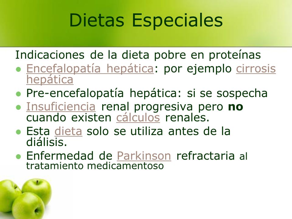 manejo de la dieta de encefalopatía hepática en diabetes